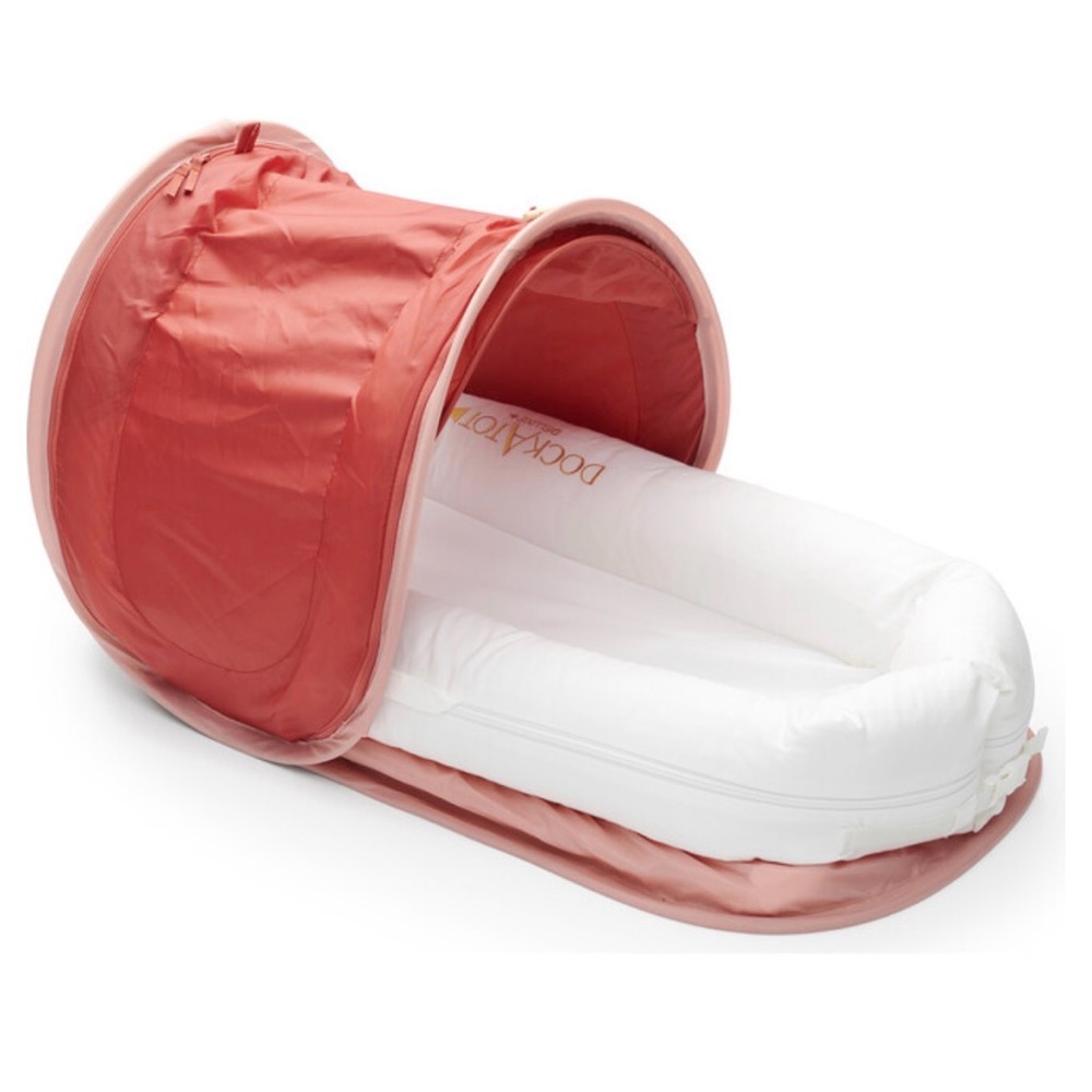 DockATot Style Infant Lounger with Ginger Canopy